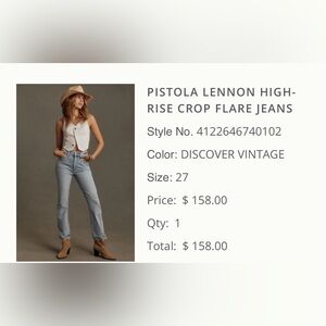 Pistola Lennon High-Rise Crop Flare Jeans